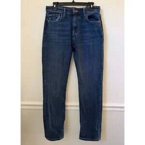 Zara TRF High Waist Wide Leg Full Length Long Jeans SIZE 6 Dark Blue NWOT
